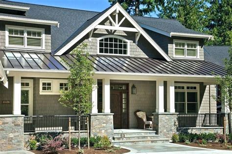 black metal roof exterior homes